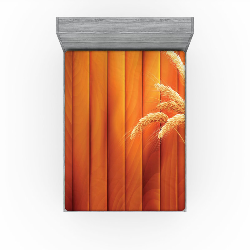 Ensemble de 2 draps-housse Ambesonne Harvest, Drap-housse très grand californien