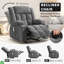 Fauteuil inclinable manuel avec fauteuil chauffant surdimensionné et surdimensionné avec massage thermique