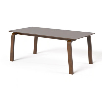 71.4" W Mid-Century Modern Dining Table, Walnut