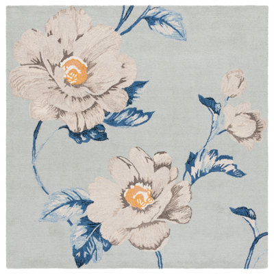 Jardin 739 Area Rug In Blue / Ivory