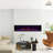 Nazaret WiFi Smart Recessed Wall Mounted Electric Fireplace Insert with Remote, Overheating Protection, Logset and Crystal, Touch Screen, 1500W/750W-575964892