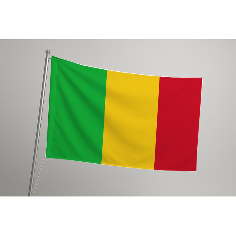 Drapeau du Mali - Drapeau extérieur, 36" H x 60"  W