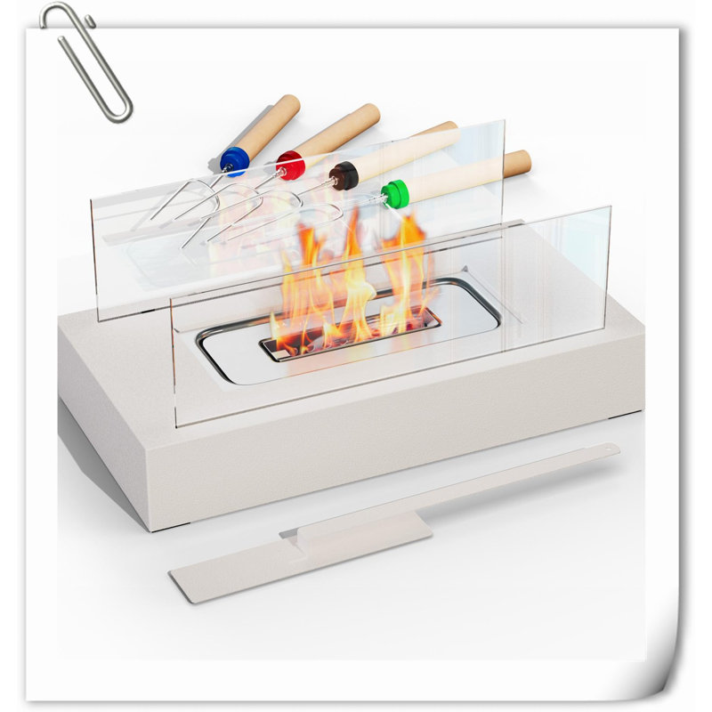 Tabletop Fire Tabletop Fireplace with Flame Guard
