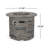 Outdoor 32" Round Propane Fire Pit