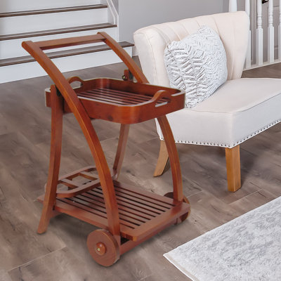 Weisser Solid Wood Bar Cart