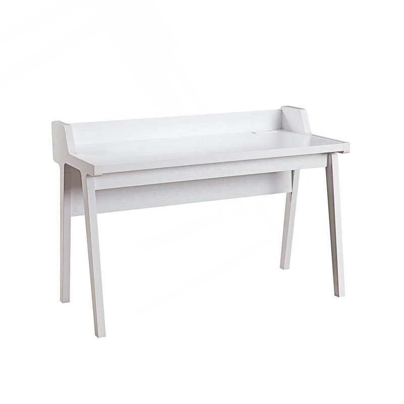 Modern Home Office Writing Desk With Grounded Outlet And USB-A Ports