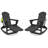 Plastic Folding and Rocking Adirondack Chair with Ottoman-502144083