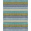 Brushstroke Striped Handmade Tufted Wool Dark Blue/Yellow Area Rug-10713578