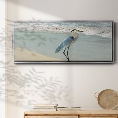 Beach Set Heron - toile encadrée