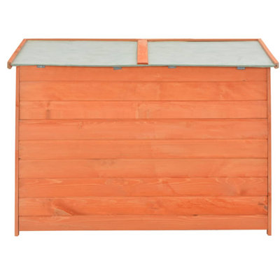 4.2 ft. W x 1.38 ft. D Solid + Manufactured Wood Horizontal Tool Shed