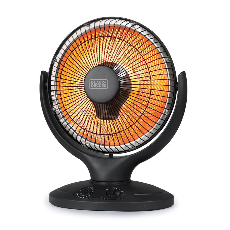 Winter Ready Series 800 Watt Electric Radiant Radiator Heater, Black