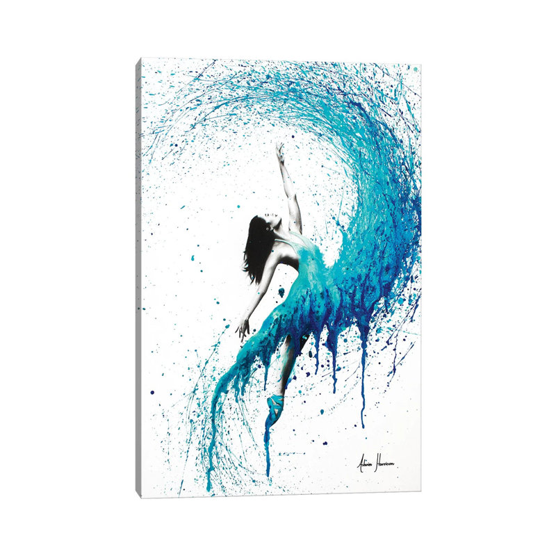 In The Waves by Ashvin Harrison - Wrapped Canvas Painting, 66.04 cm H x 45.72 cm W x 3.175 cm D