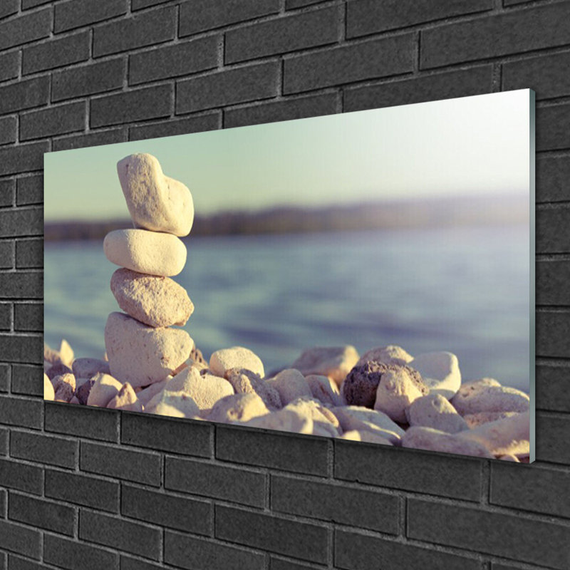 Art Stones 1 Piece Wall Art on Glass