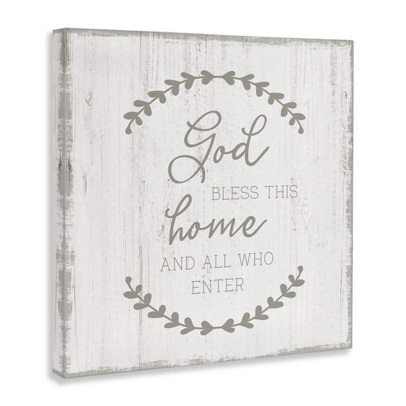 «God Bless All Who Entrée», art mural par CAD Designs, H 36 po x l 36 po