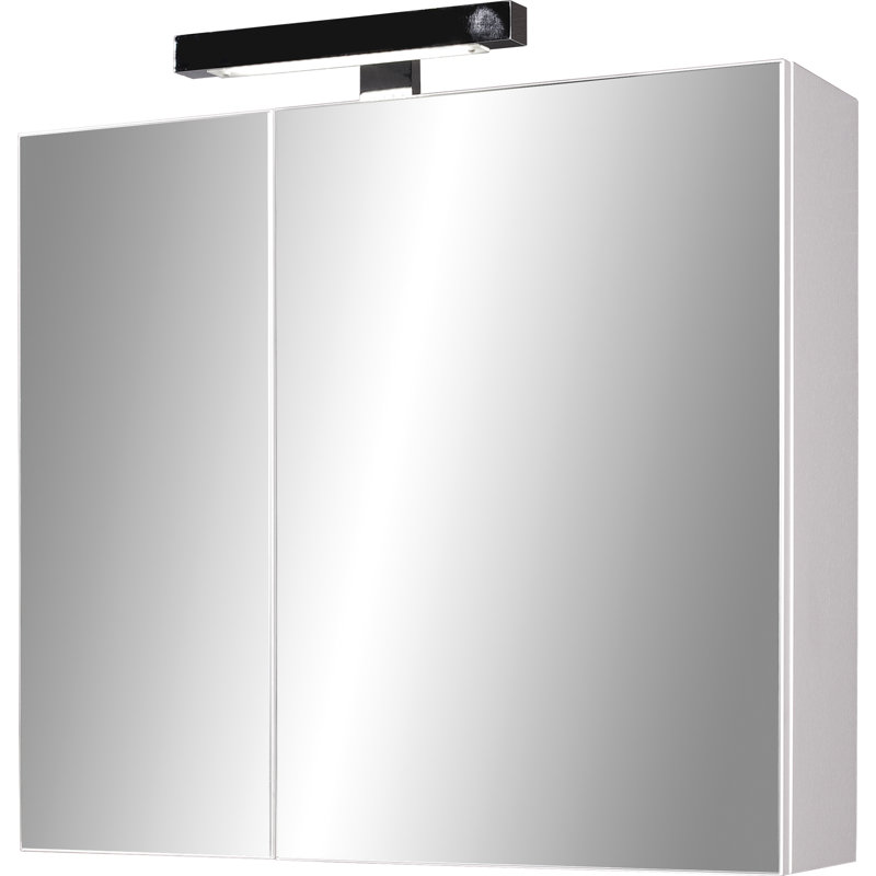 Liquid 67mm W 70mm H Surface Medicine Cabinet Mirror 2 Fixed