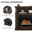 24-Inch Ventless Fireplace Logs Set for Natural Gas – Remote Control, 32,000 BTU, Made with Birch Wood, White-119618252-119618253