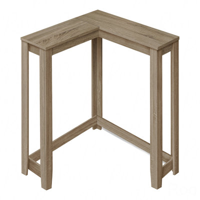 Narrow Console Table, Accent Entryway Corner Living Room Bedroom, Brown Laminate Contemporary Modern