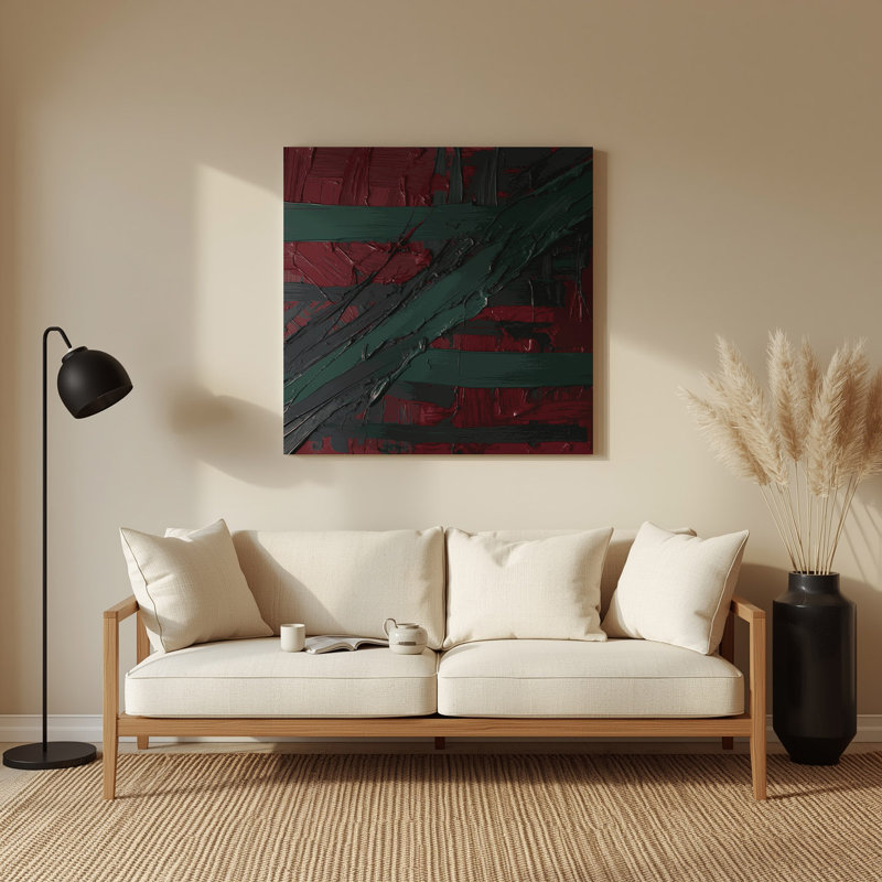 Art mural en métal Neo Expressionism 91, H 384 po x l 384 po x P 0,05 po