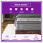 Grand matelas hybride en mousse viscoélastique gélifiée 10 pouces - soutien orthopédique, soulagement de la pression, base réglable, certifié CertiPUR-US, fabriqué aux États-Unis-149209893-149209892