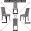 52 cm H Upholstered Linen Dining Chair