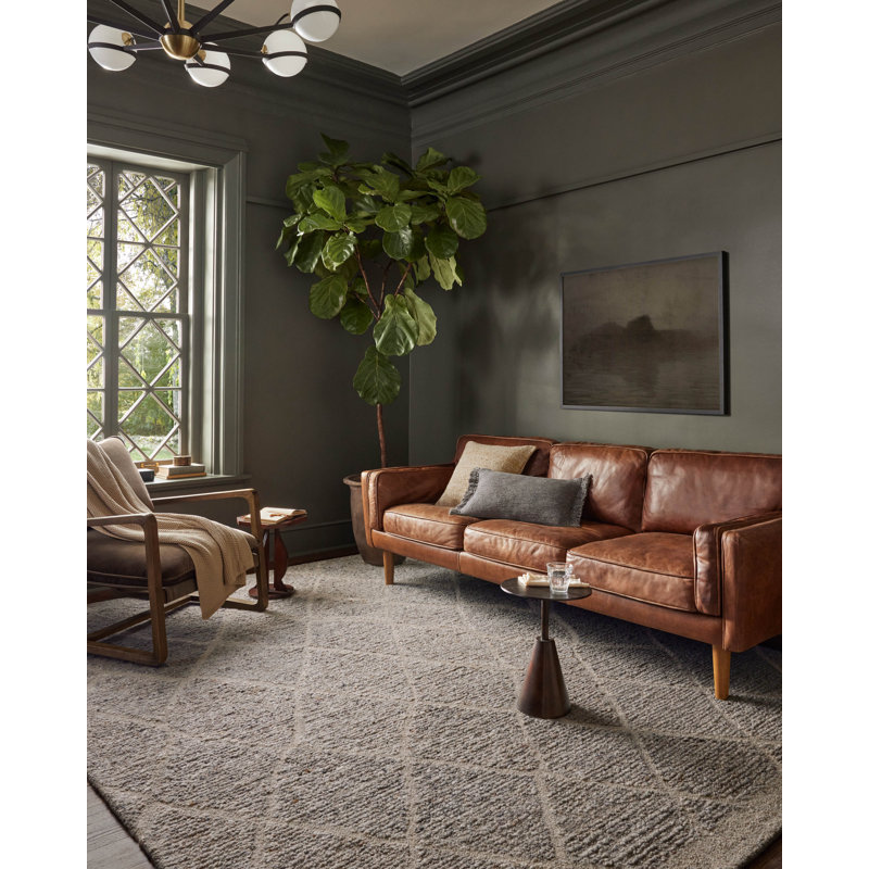 Pebble Gray Tufted Wool Rectangular Rug 2'3" x 3'9"