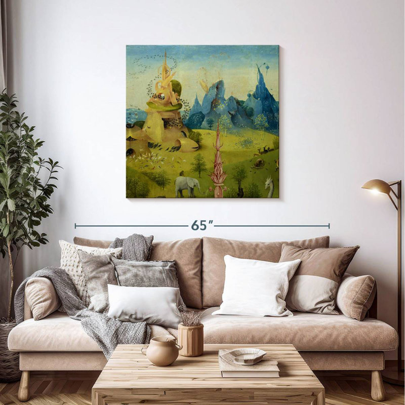 Kelan Le jardin des délices terrestres V, H 39 po x l 39 po
