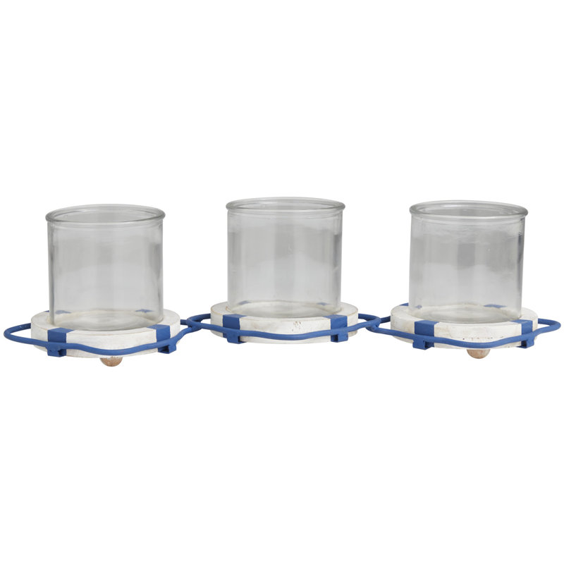 4.95'' H Metal Tabletop Pillar, Blue