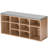 10 Pair Stackable Shoe Rack-1027131574