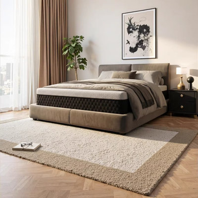 Diamond Landon Copper Cooling Hybrid Waterfall-Top 12" Medium Feel King Mattress - Greenguard Gold Certified, Made in USA