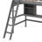 Chyleen Twin Size Loft Bed with Storage Shelves-558729408