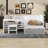 Twin Daybed With Storage Shelves And Study Desk, Matching Stool-639716646