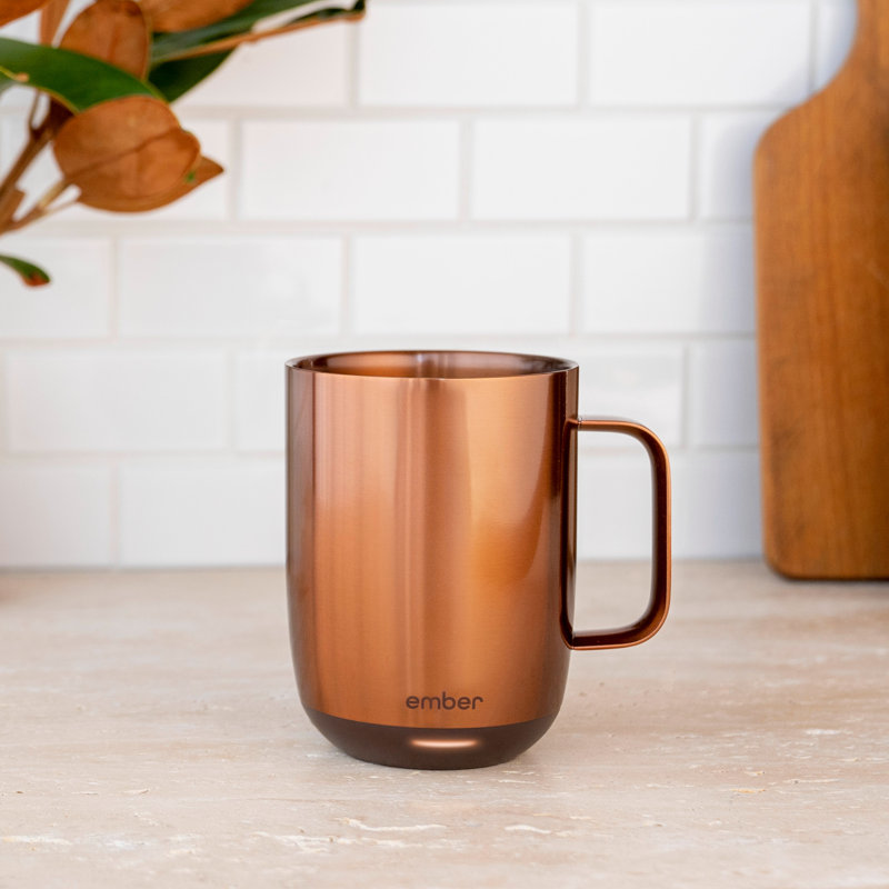 Ember Copper 14oz Temperature Control Smart Mug with Coaster