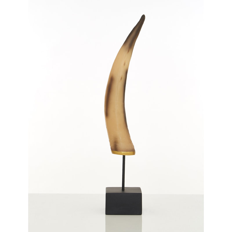 Fredericksen Abstract Figurines & Sculptures, Natural/Black