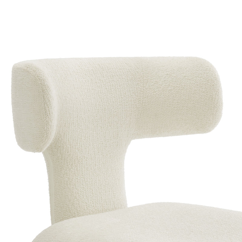 Chaise rembourrée Stellan, Crème