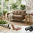 56.7"  Tufted Loveseat Sofa Mid Century Modern Love Seat Couches For Living Room-921084341