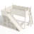 Wooden Loft Bed with Shelves, Wardrobe & Detachable Slide-125006284-125006286
