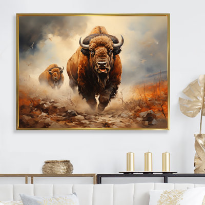 " Native Buffalo Mesmerizing I " Print