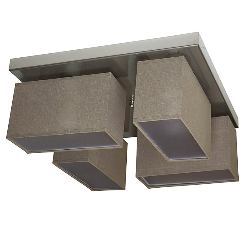 Passarelli Semi Flush Mount, Cappuccino