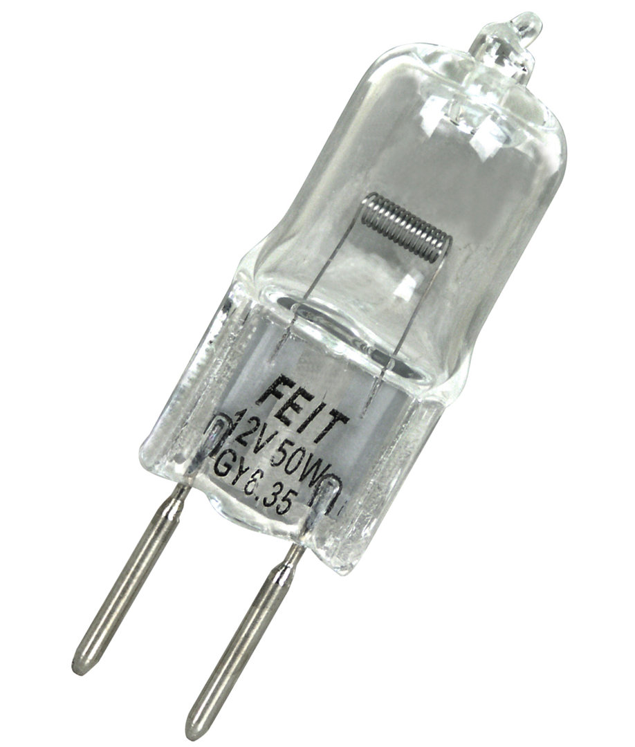 50 Watt JC GY6.35/Bi-pin Dimmable 3000K Halogen Bulb FeitElectric