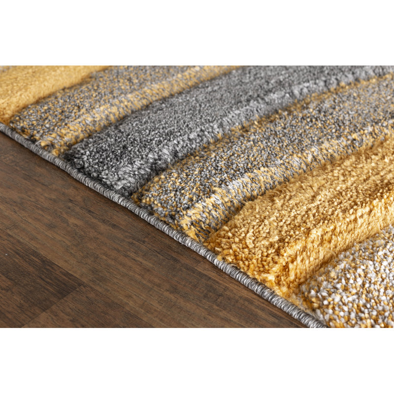 Afan Abstract Shag Area Rug, Rectangle 200 x 290cm
