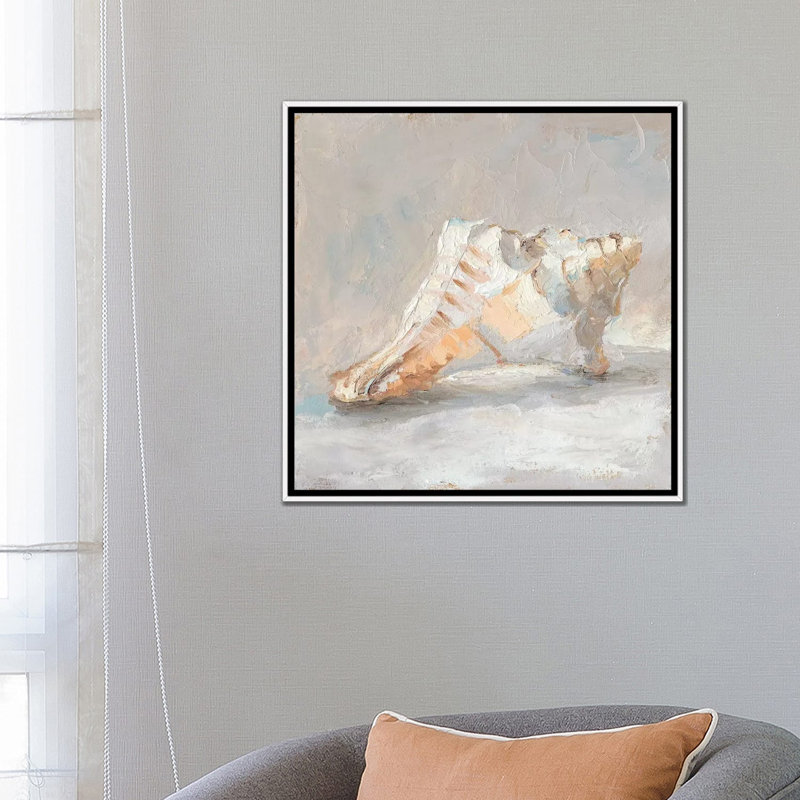 Reproduction d’art sur toile, "Impressionist Shell Study I" par Ethan Harper, Pas de tapis, H 26 po x l 26 po x P 1,5 po