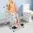 Foldable Height Adjustable Toilet Chair(Flat Seat)
