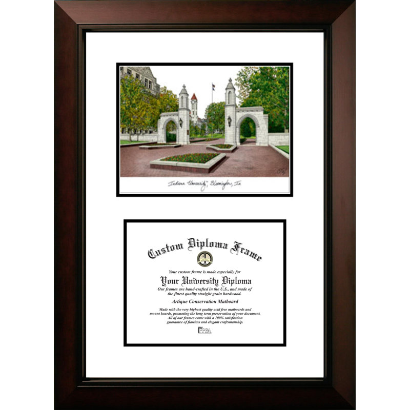 Cadre photo bloomington legacy universitaire, diplôme de l’université d’indiana NCAA