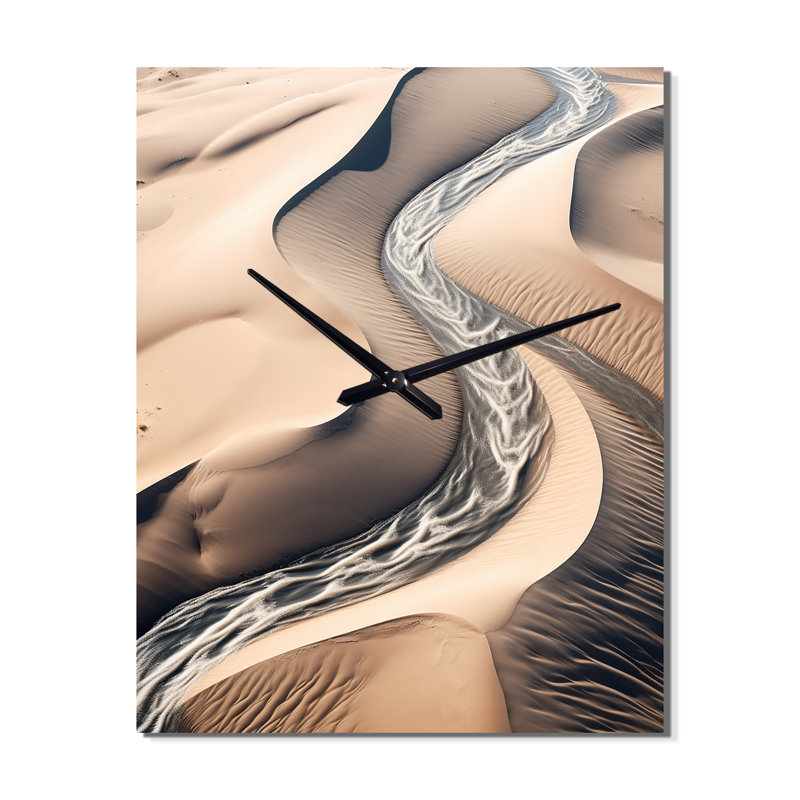 Dunes du désert éternelles - Horloge murale du désert, Grand