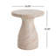 Table d'appoint en béton léger d'extérieur / d'intérieur Travertine