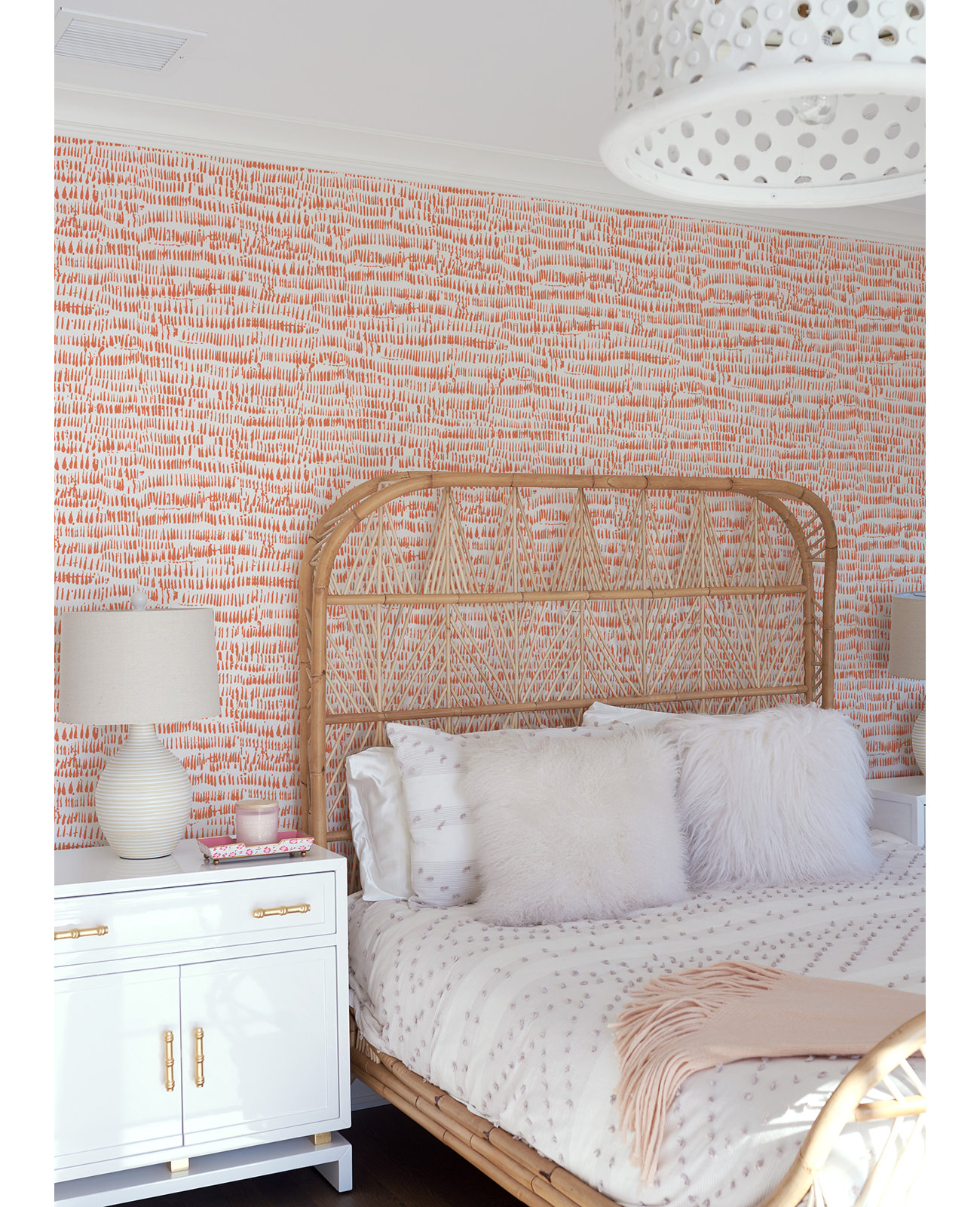 Bartlow Modern Abstract Wallpaper, Orange