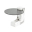 Table basse blanche avec table d'appoint