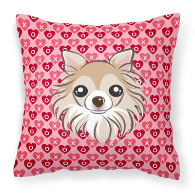 Coussin décoratif intérieur/extérieur schnauzer hearts