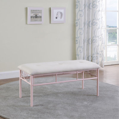 Banc rose poudré