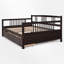 Lit de jour double en bois massif-110842904-111860679